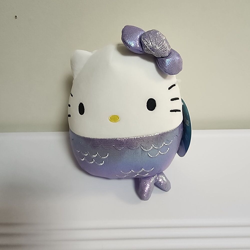 Squishmallows Sanrio Hello Kitty Mermaid 6.5" Plush NWT 2024 Kellytoy